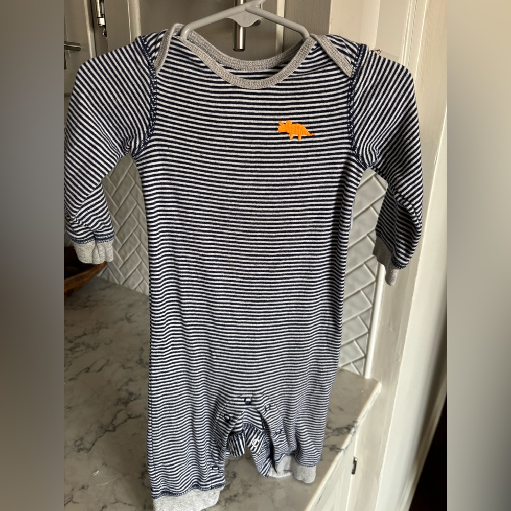 Striped Navy and White Kids Bodysuit